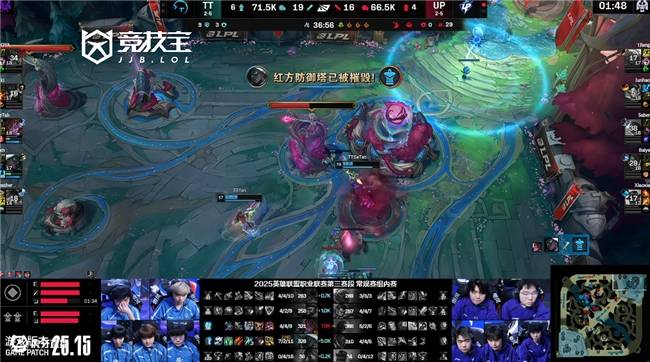 LOL-LPL:UP鏖战三局力(lì)克TT